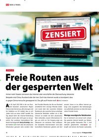 Titelbild der Ausgabe 8/2022 von Freie Routen aus der gesperrten Welt. Zeitschriften als Abo oder epaper bei United Kiosk online kaufen.