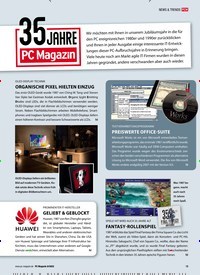 Titelbild der Ausgabe 8/2022 von 35 JAHRE PC Magazin. Zeitschriften als Abo oder epaper bei United Kiosk online kaufen.