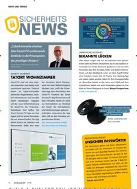 Titelbild der Ausgabe 5/2018 von SICHERHEITS NEWS. Zeitschriften als Abo oder epaper bei United Kiosk online kaufen.