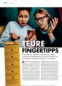 Titelbild der Ausgabe 12/2018 von REPORT ? Mobile Abofallen: TEURE FINGERTIPPS. Zeitschriften als Abo oder epaper bei United Kiosk online kaufen.