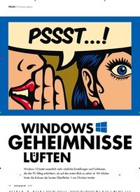 Titelbild der Ausgabe 6/2019 von WINDOWS GEHEIMNISSE LUFTEN: Windows geheim. Zeitschriften als Abo oder epaper bei United Kiosk online kaufen.