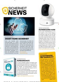 Titelbild der Ausgabe 11/2019 von SICHERHEIT NEWS. Zeitschriften als Abo oder epaper bei United Kiosk online kaufen.