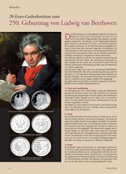 Titelbild der Ausgabe 10/2019 von Aktuelles: 20-Euro-Gedenkmünze zum: 250. Geburtstag von Ludwig van Beethoven. Zeitschriften als Abo oder epaper bei United Kiosk online kaufen.