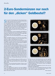 Titelbild der Ausgabe 10/2019 von Aktuelles: 2-Euro-Sondermunzen nur noch fur den „dicken“ Geldbeutel?. Zeitschriften als Abo oder epaper bei United Kiosk online kaufen.