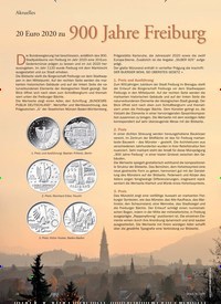 Titelbild der Ausgabe 11/2019 von Aktuelles: 20 Euro 2020 zu: 900 Jahre Freiburg. Zeitschriften als Abo oder epaper bei United Kiosk online kaufen.