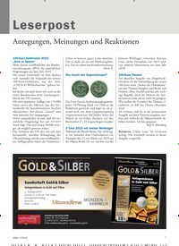 Titelbild der Ausgabe 3/2020 von Leserpost: Anregungen, Meinungen und Reaktionen. Zeitschriften als Abo oder epaper bei United Kiosk online kaufen.