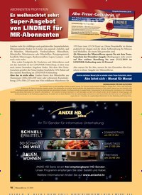 Titelbild der Ausgabe 12/2019 von ABONNENTEN PROFITIEREN: Es weihnachtet sehr: Super-Angebot von LINDNER für MR-Abonnenten. Zeitschriften als Abo oder epaper bei United Kiosk online kaufen.