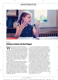 Titelbild der Ausgabe 6/2018 von GEISTESBLITZE: Lernen: Schlaue rechnen mit den Fingern. Zeitschriften als Abo oder epaper bei United Kiosk online kaufen.