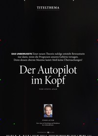 Titelbild der Ausgabe 10/2018 von Der Autopilot im Kopf. Zeitschriften als Abo oder epaper bei United Kiosk online kaufen.