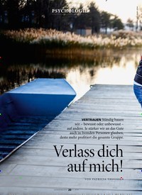 Titelbild der Ausgabe 11/2018 von VERTRAUEN: Verlass dich auf mich!. Zeitschriften als Abo oder epaper bei United Kiosk online kaufen.
