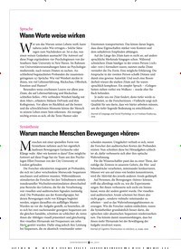 Titelbild der Ausgabe 6/2019 von Synästhesie: Warum manche Menschen Bewegungen »hören«. Zeitschriften als Abo oder epaper bei United Kiosk online kaufen.