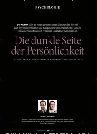 Titelbild der Ausgabe 8/2019 von Die dunkle Seite der Persönlichkeit. Zeitschriften als Abo oder epaper bei United Kiosk online kaufen.