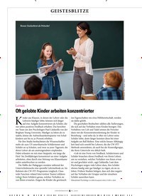 Titelbild der Ausgabe 4/2020 von GEISTESBLITZE: Lernen Oft gelobte Kinder arbeiten konzentrierter. Zeitschriften als Abo oder epaper bei United Kiosk online kaufen.