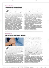 Titelbild der Ausgabe 11/2022 von Berührungen offenbaren Gefühle. Zeitschriften als Abo oder epaper bei United Kiosk online kaufen.