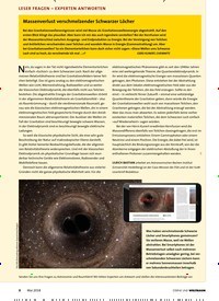 Titelbild der Ausgabe 5/2018 von LESER FRAGEN – EXPERTEN ANTWORTEN: Massenverlust verschmelzender Schwarzer Löcher. Zeitschriften als Abo oder epaper bei United Kiosk online kaufen.
