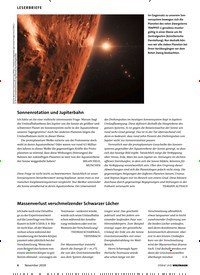Titelbild der Ausgabe 11/2018 von LESERBRIEFE: Sonnenrotation und Jupiterbahn. Zeitschriften als Abo oder epaper bei United Kiosk online kaufen.