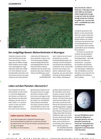 Titelbild der Ausgabe 4/2019 von LESERBRIEFE : Der endgültige Beweis: Meteoritenkrater in Nicaragua. Zeitschriften als Abo oder epaper bei United Kiosk online kaufen.