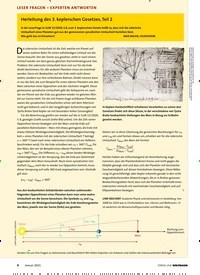 Titelbild der Ausgabe 1/2021 von LESER FRAGEN - EXPERTEN ANTWORTEN: Herleitung des 3. keplerschen Gesetzes, Teil 2. Zeitschriften als Abo oder epaper bei United Kiosk online kaufen.
