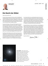 Titelbild der Ausgabe 6/2022 von Die Macht der Bilder. Zeitschriften als Abo oder epaper bei United Kiosk online kaufen.