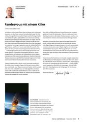 Titelbild der Ausgabe 11/2022 von Rendezvous mit einem Killer. Zeitschriften als Abo oder epaper bei United Kiosk online kaufen.