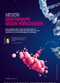 Titelbild der Ausgabe 7/2019 von MEDIZIN: GENTHERAPIE GEGEN HÖRSCHÄDEN. Zeitschriften als Abo oder epaper bei United Kiosk online kaufen.