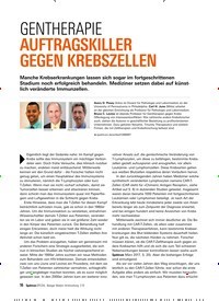 Titelbild der Ausgabe 3/2019 von GENTHERAPIE: AUFTRAGSKILLER GEGEN KREBSZELLEN. Zeitschriften als Abo oder epaper bei United Kiosk online kaufen.