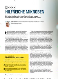 Titelbild der Ausgabe 3/2019 von KREBS: HILFREICHE MIKROBEN. Zeitschriften als Abo oder epaper bei United Kiosk online kaufen.