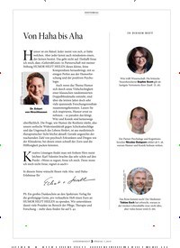 Titelbild der Ausgabe 1/2019 von Von Haha bis Aha. Zeitschriften als Abo oder epaper bei United Kiosk online kaufen.