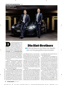 Titelbild der Ausgabe 6/2019 von Die Sixt-Brothers. Zeitschriften als Abo oder epaper bei United Kiosk online kaufen.