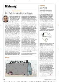 Titelbild der Ausgabe 46/2018 von Meinung. Zeitschriften als Abo oder epaper bei United Kiosk online kaufen.