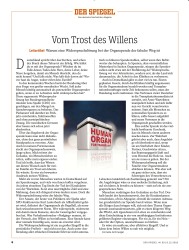 Titelbild der Ausgabe 50/2018 von Vom Trost des Willens. Zeitschriften als Abo oder epaper bei United Kiosk online kaufen.