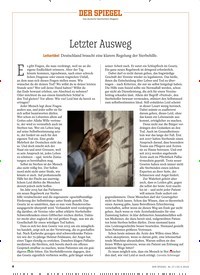Titelbild der Ausgabe 17/2019 von Letzter Ausweg. Zeitschriften als Abo oder epaper bei United Kiosk online kaufen.