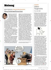 Titelbild der Ausgabe 43/2019 von Meinung: Heucheleiweltmeister. Zeitschriften als Abo oder epaper bei United Kiosk online kaufen.