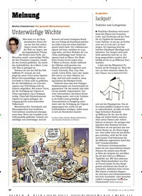 Titelbild der Ausgabe 1/2020 von Meinung: Unterwürfige Wichte. Zeitschriften als Abo oder epaper bei United Kiosk online kaufen.
