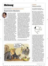 Titelbild der Ausgabe 3/2020 von Meinung: Bayerische Mullahs. Zeitschriften als Abo oder epaper bei United Kiosk online kaufen.