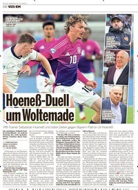Titelbild der Ausgabe 26/2025 von Thomas Müller: Heute letztes Bayern-Spiel?. Zeitschriften als Abo oder epaper bei United Kiosk online kaufen.