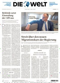 Titelbild der Ausgabe 89/2025 von Behörde setzt Einstufung der AfD aus. Zeitschriften als Abo oder epaper bei United Kiosk online kaufen.