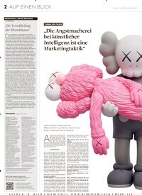 Titelbild der Ausgabe 112/2025 von „Die Angstmacherei bei künstlicher Intelligenz ist eine Marketingtaktik“. Zeitschriften als Abo oder epaper bei United Kiosk online kaufen.