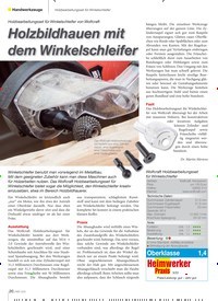 Titelbild der Ausgabe 3/2022 von Holzbildhauen mit dem Winkelschleifer. Zeitschriften als Abo oder epaper bei United Kiosk online kaufen.