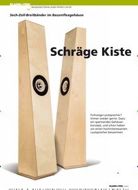 Titelbild der Ausgabe 4/2019 von Bausatztest Omnes Audio Perfect Line 02: Sech-Zoll-Breitbänder im Bassreflexgehäuse: Schräge Kiste. Zeitschriften als Abo oder epaper bei United Kiosk online kaufen.