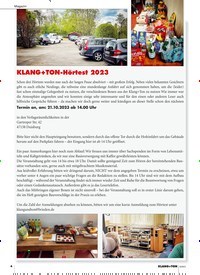 Titelbild der Ausgabe 6/2023 von KLANG+TON-Hörtest 2023. Zeitschriften als Abo oder epaper bei United Kiosk online kaufen.