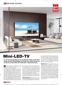 Titelbild der Ausgabe 6/2022 von Mini-LED-TV. Zeitschriften als Abo oder epaper bei United Kiosk online kaufen.