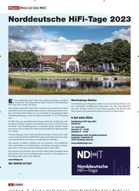 Titelbild der Ausgabe 1/2023 von Norddeutsche HiFi-Tage 2023. Zeitschriften als Abo oder epaper bei United Kiosk online kaufen.