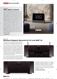 Titelbild der Ausgabe 3/2023 von Starkes Doppel: Marantz AV 10 und AMP 10. Zeitschriften als Abo oder epaper bei United Kiosk online kaufen.