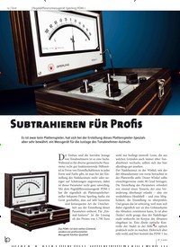 Titelbild der Ausgabe 5/2020 von Pegeldifferenzmessgerät Sperling PDM-1: SUBTRAHIEREN FÜR PROFIS. Zeitschriften als Abo oder epaper bei United Kiosk online kaufen.