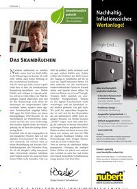 Titelbild der Ausgabe 6/2022 von Das Skandälchen. Zeitschriften als Abo oder epaper bei United Kiosk online kaufen.
