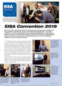 Titelbild der Ausgabe 8/2019 von EISA Convention 2019. Zeitschriften als Abo oder epaper bei United Kiosk online kaufen.