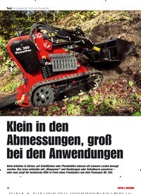 Titelbild der Ausgabe 4/2019 von Test: Frontlader ML 350 von PowerPac: Klein in den Abmessungen, groß bei den Anwendungen. Zeitschriften als Abo oder epaper bei United Kiosk online kaufen.