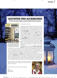 Titelbild der Ausgabe 4/2019 von LEUCHTEN UND ACCESSOIRES FÜR KUSCHELIGE WINTERTAGE. Zeitschriften als Abo oder epaper bei United Kiosk online kaufen.