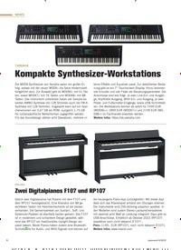 Titelbild der Ausgabe 6/2022 von Kompakte Synthesizer-Workstations. Zeitschriften als Abo oder epaper bei United Kiosk online kaufen.